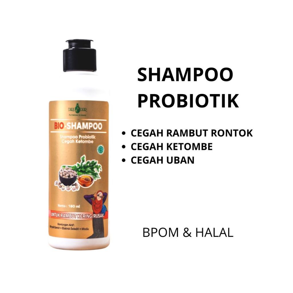 Dare & Dear Shampoo Probiotik - Shampo Anti Ketombe dan Shampo Penumbuh Rambut Cegah Rontok Rambut